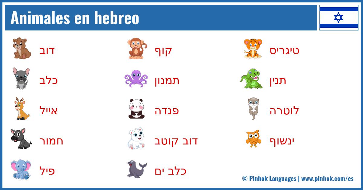 Animales en hebreo