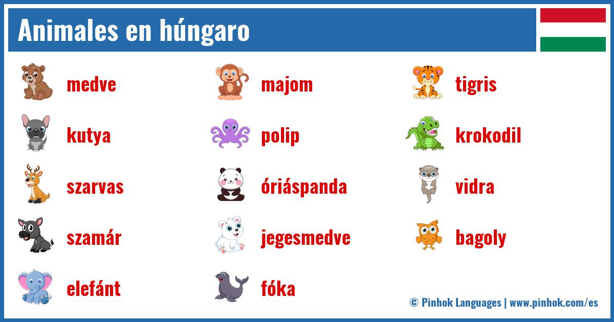 Animales en húngaro