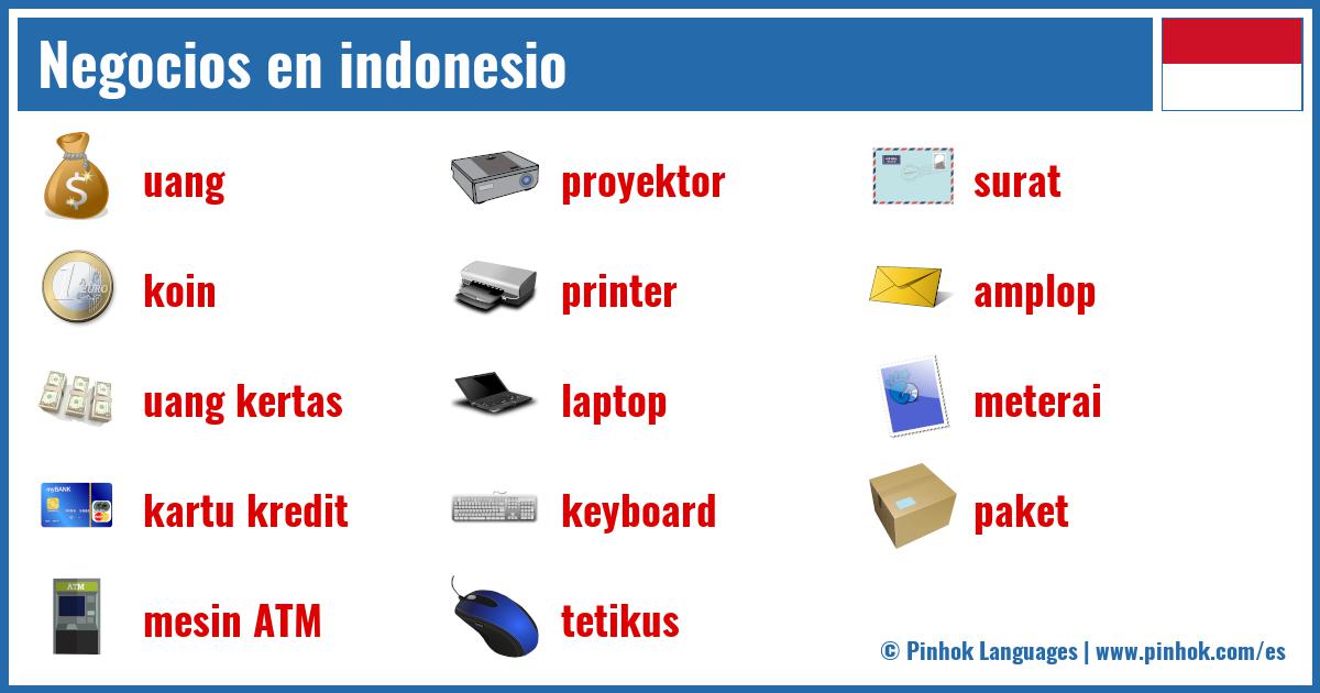 Negocios en indonesio