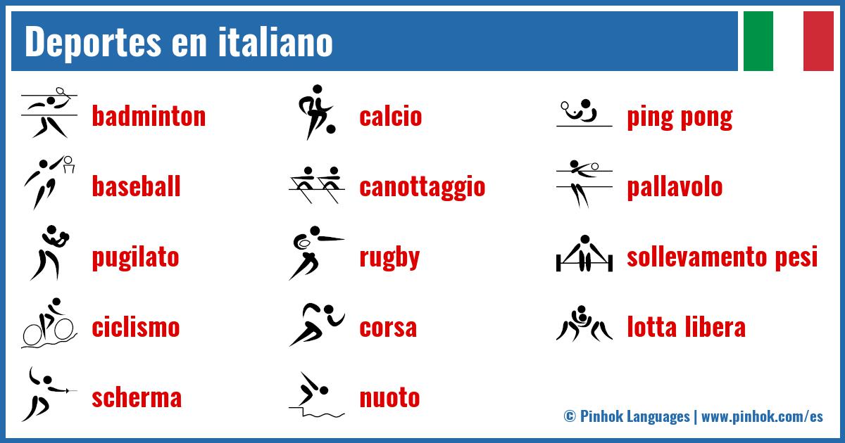 Deportes en italiano
