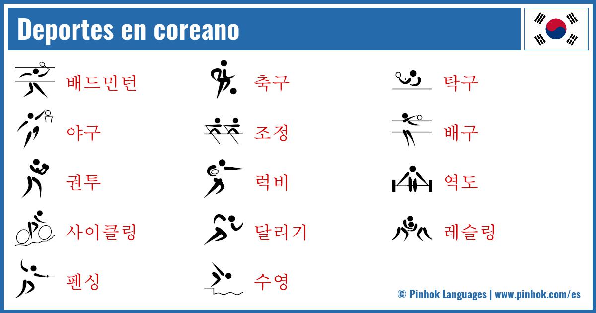 Deportes en coreano