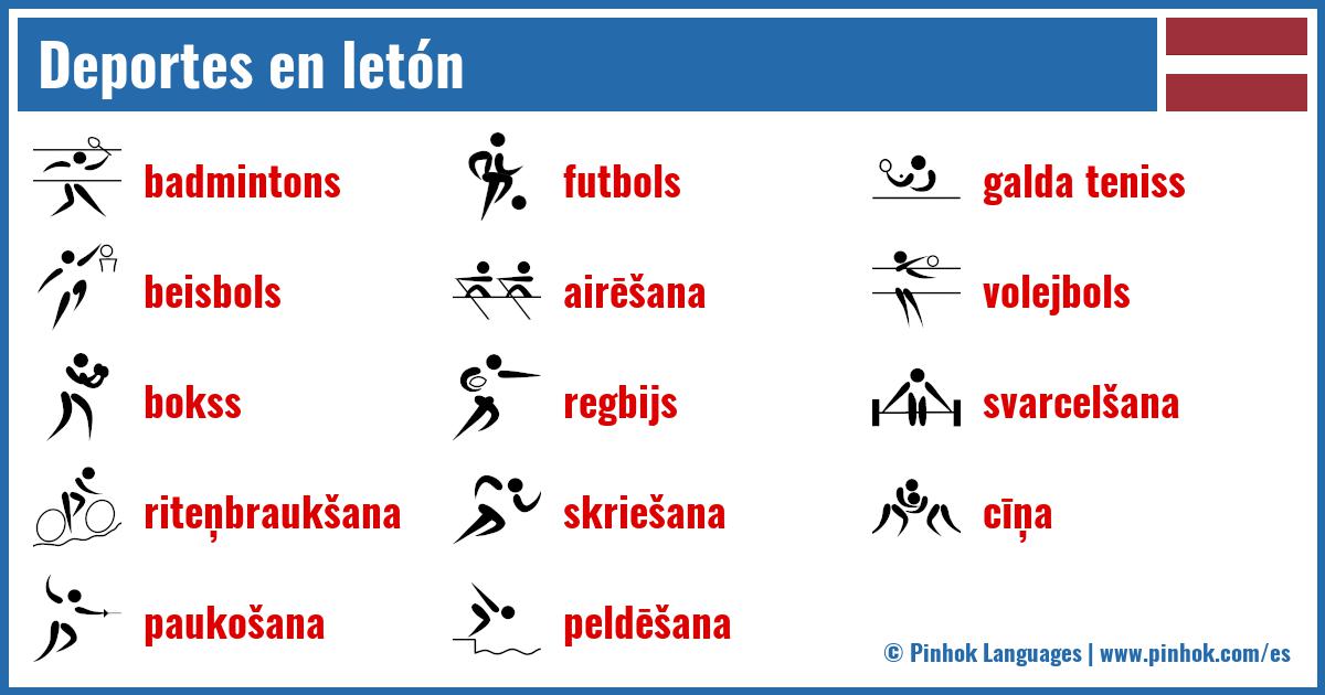 Deportes en letón