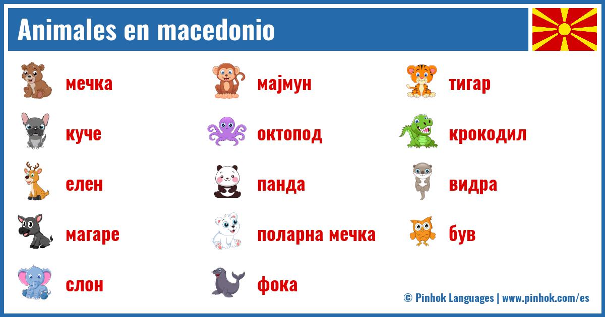 Animales en macedonio