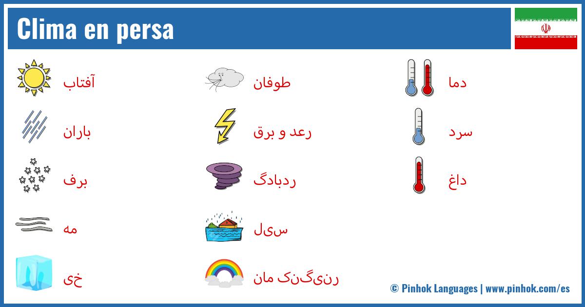 Clima en persa