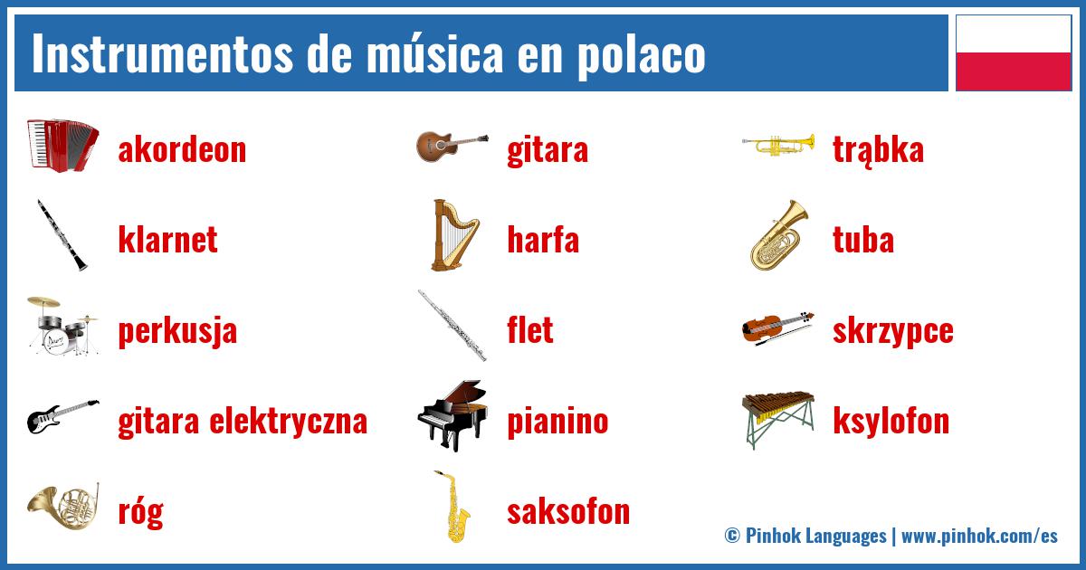Instrumentos de música en polaco