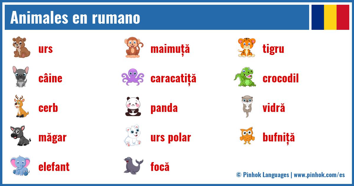 Animales en rumano