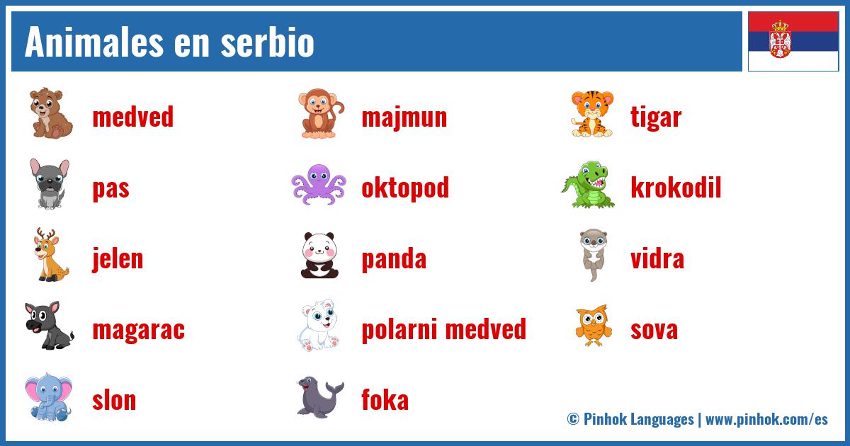 Animales en serbio
