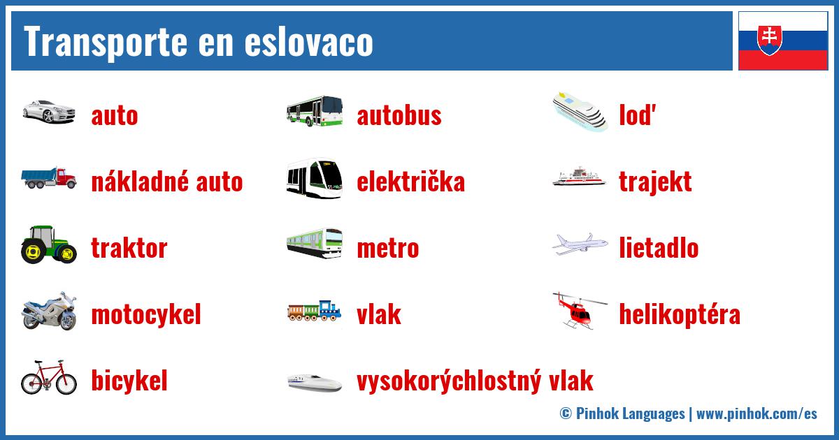 Transporte en eslovaco