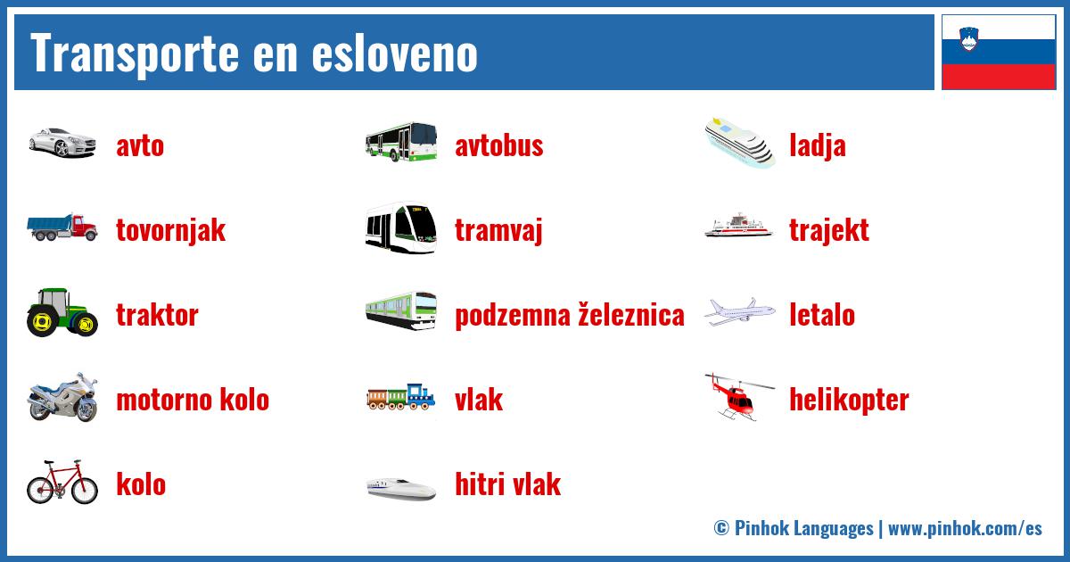 Transporte en esloveno