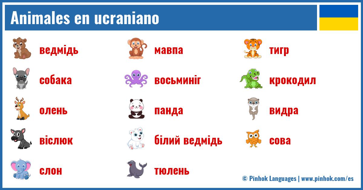 Animales en ucraniano