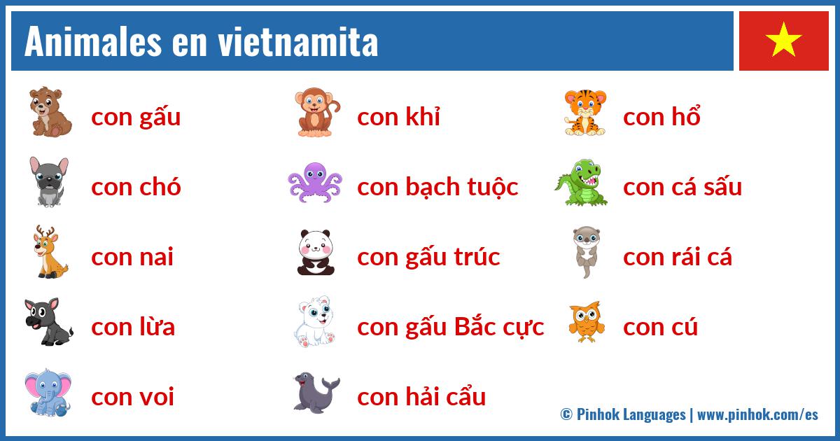 Animales en vietnamita