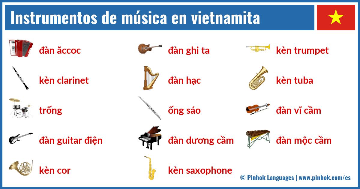 Instrumentos de música en vietnamita