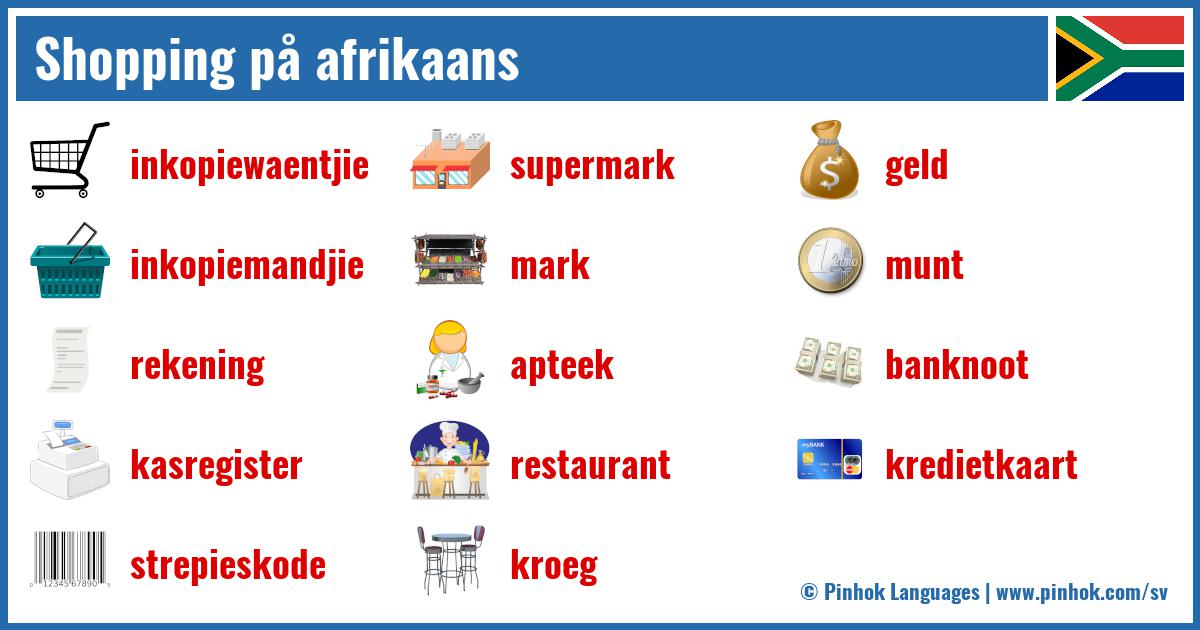 Shopping på afrikaans