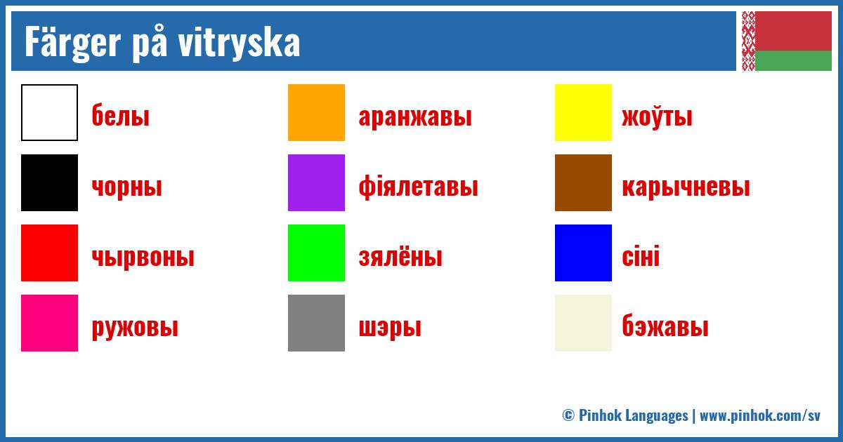 Färger på vitryska