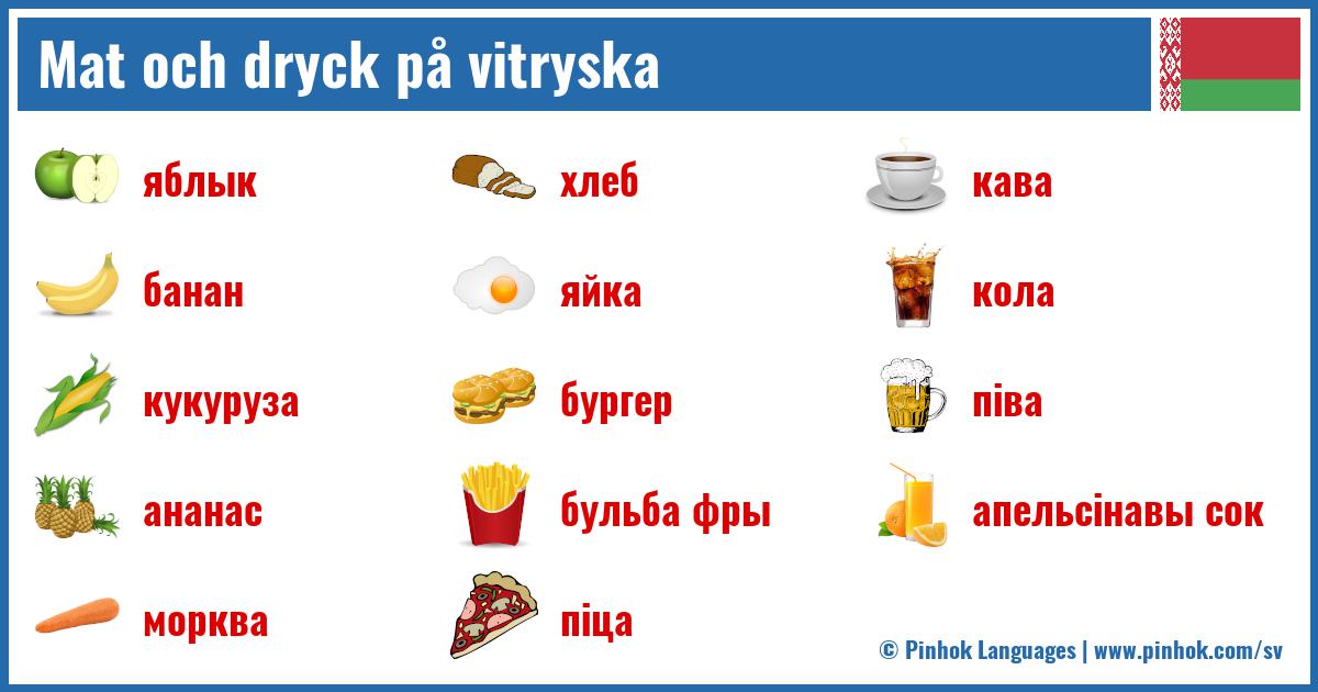 Mat och dryck på vitryska