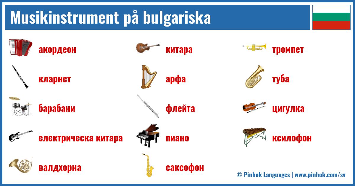 Musikinstrument på bulgariska