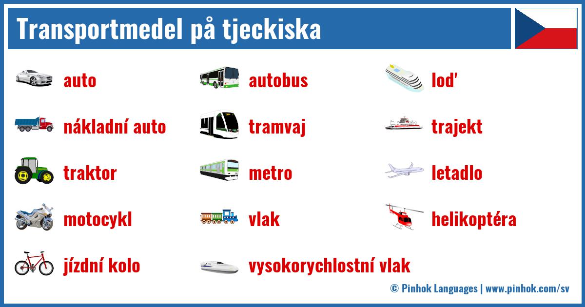 Transportmedel på tjeckiska