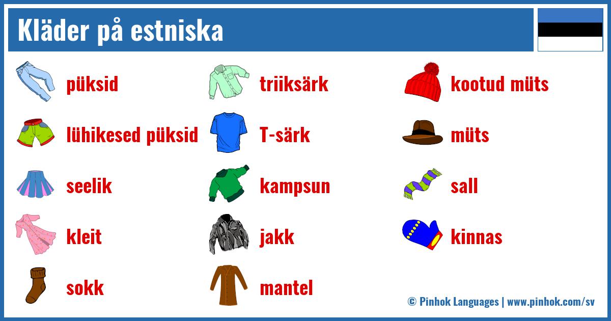 Kläder på estniska