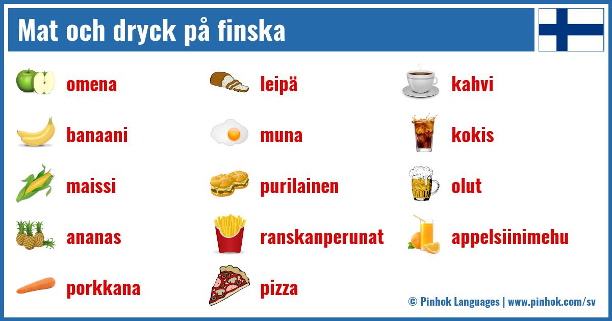 Mat och dryck på finska