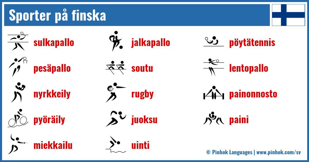 Sporter på finska