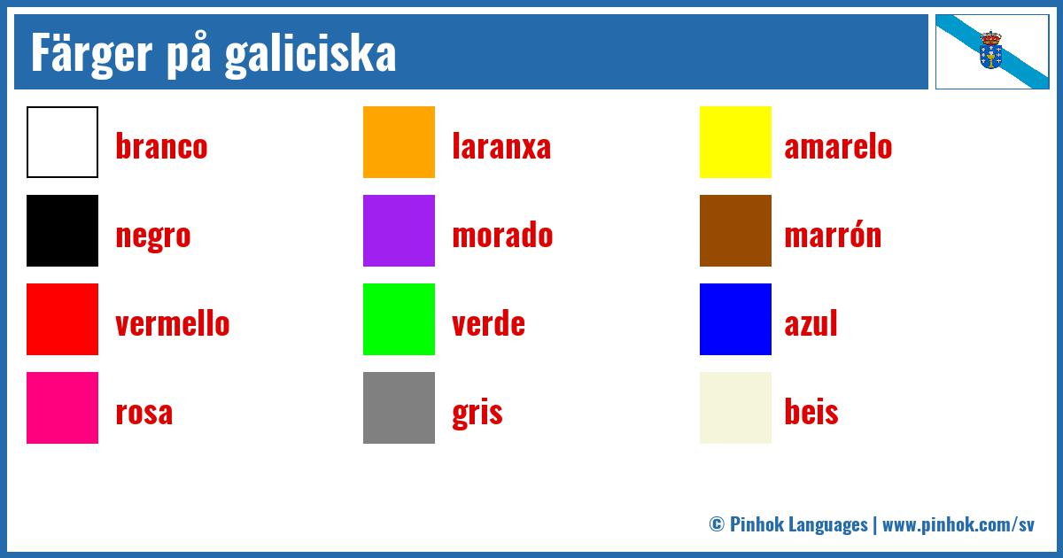 Färger på galiciska