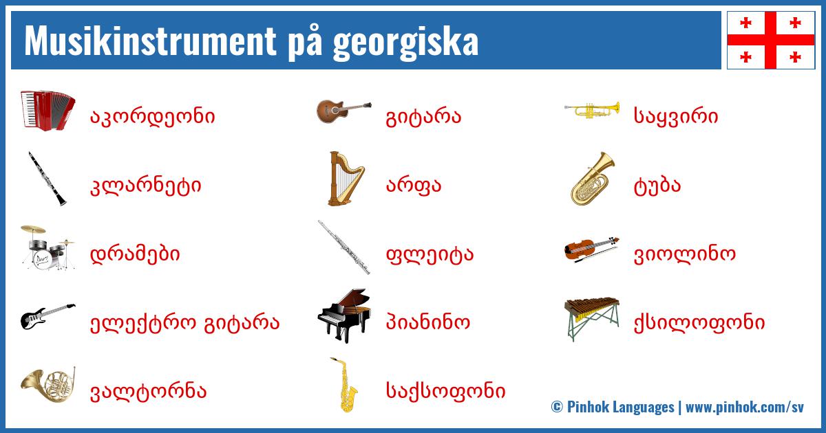 Musikinstrument på georgiska