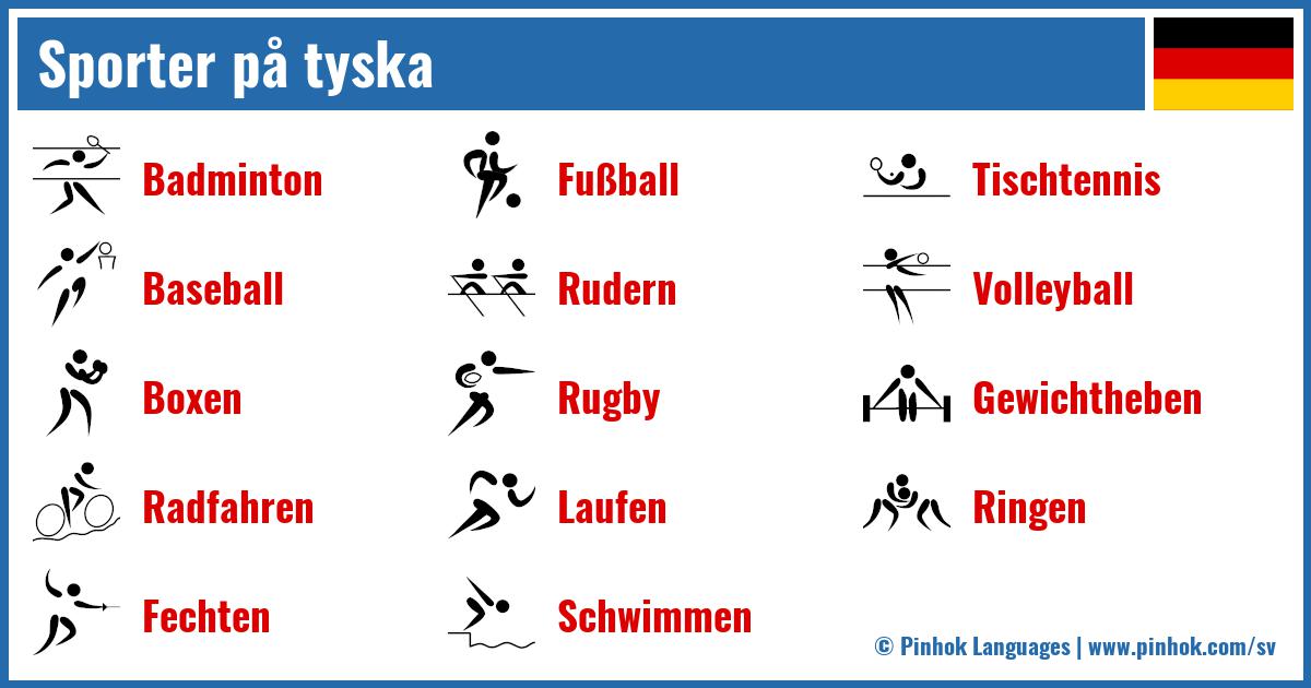 Sporter på tyska