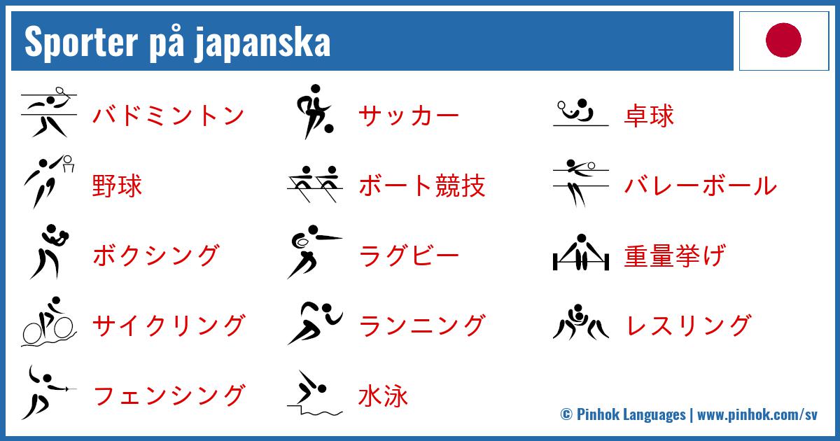 Sporter på japanska