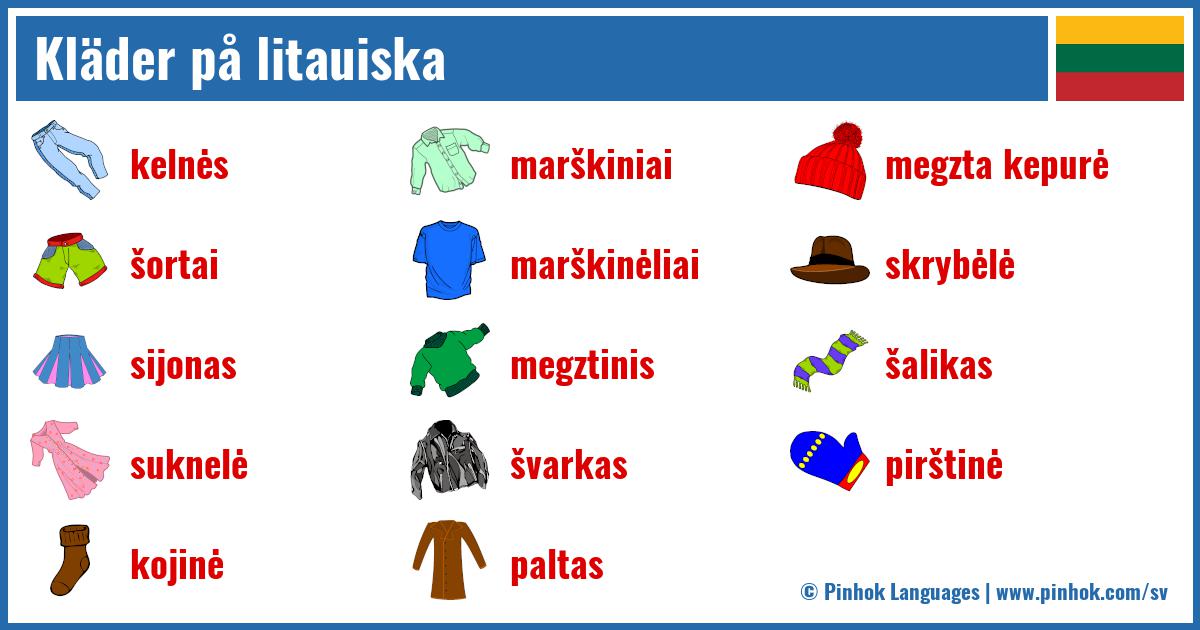 Kläder på litauiska