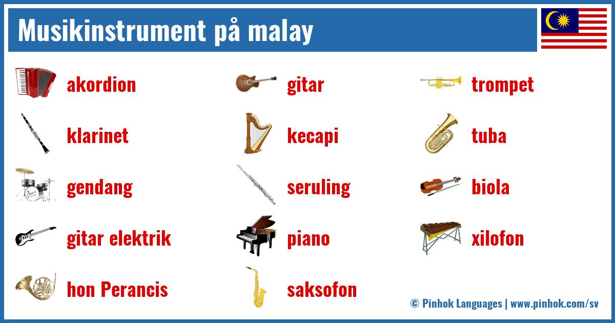 Musikinstrument på malay
