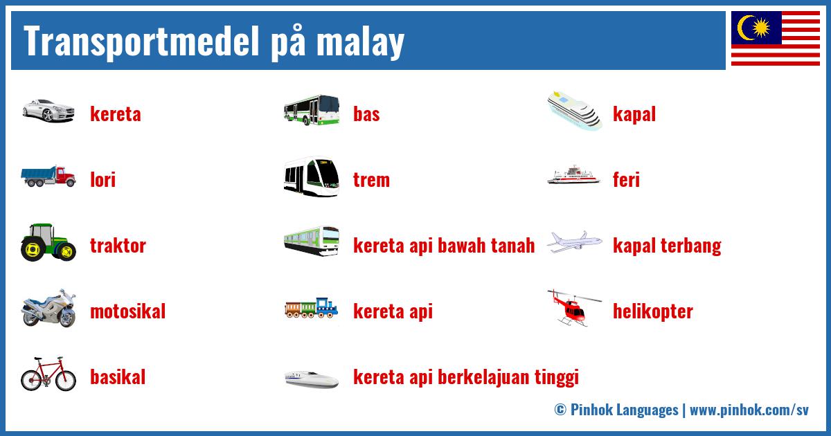 Transportmedel på malay