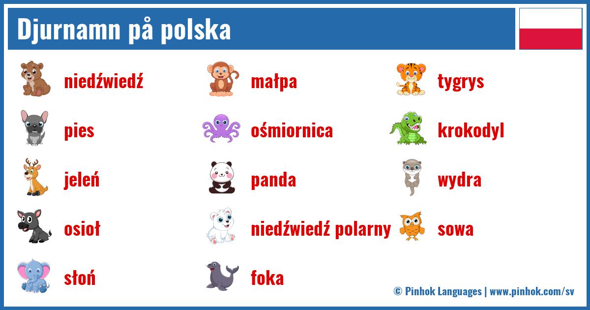 Djurnamn på polska