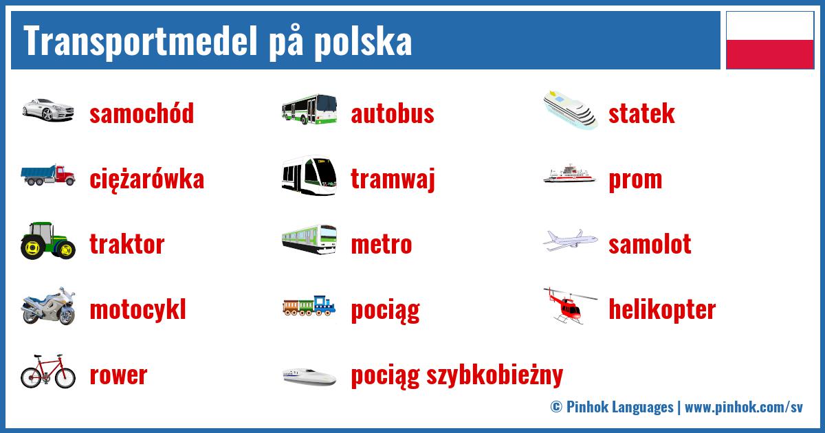 Transportmedel på polska