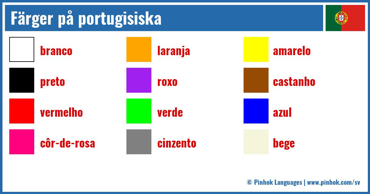 Färger på portugisiska