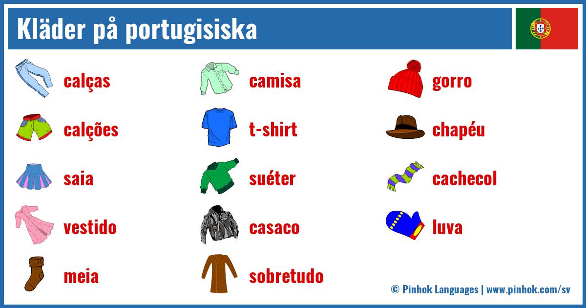 Kläder på portugisiska