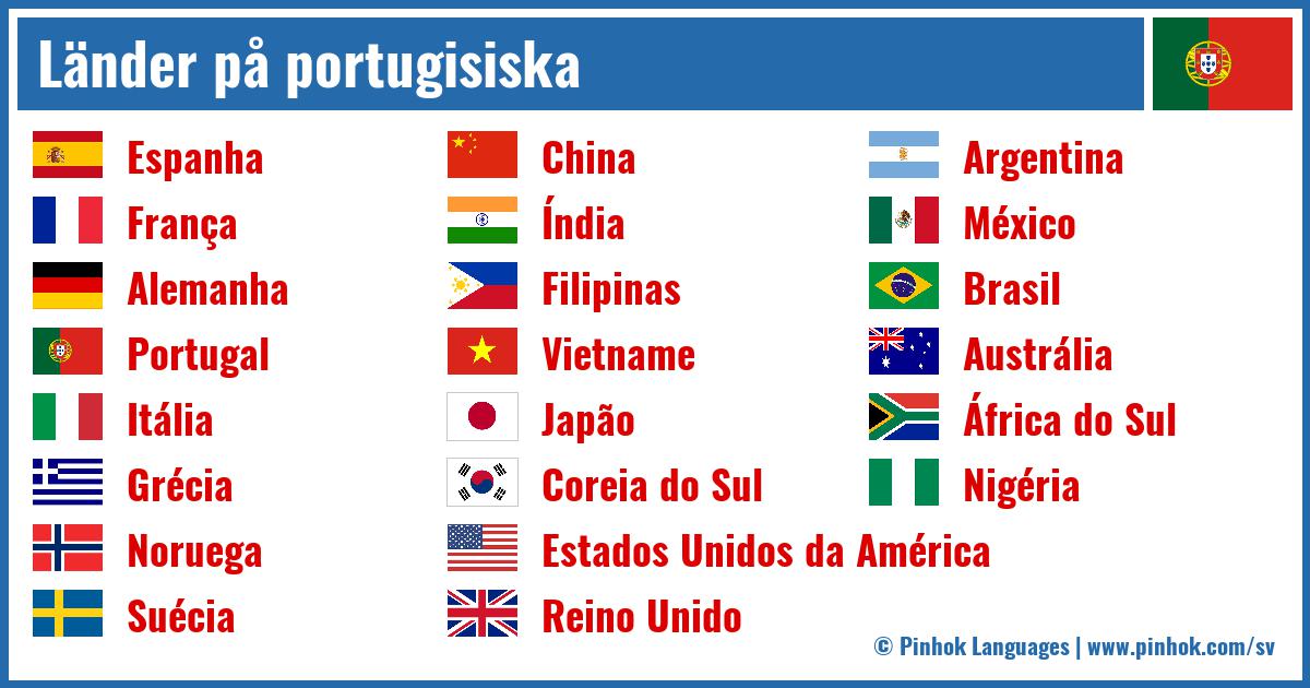 Länder på portugisiska