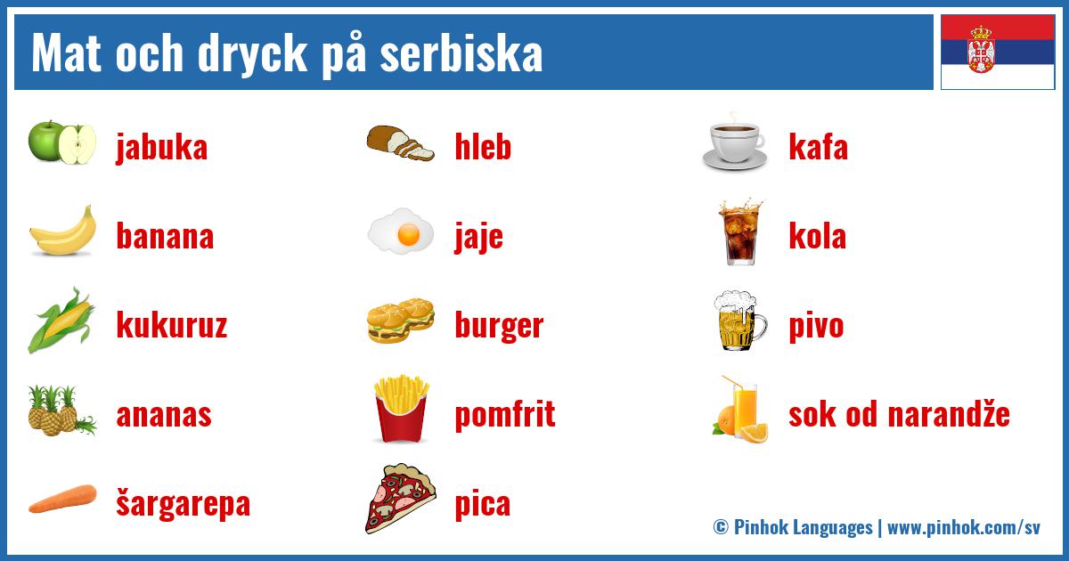 Mat och dryck på serbiska