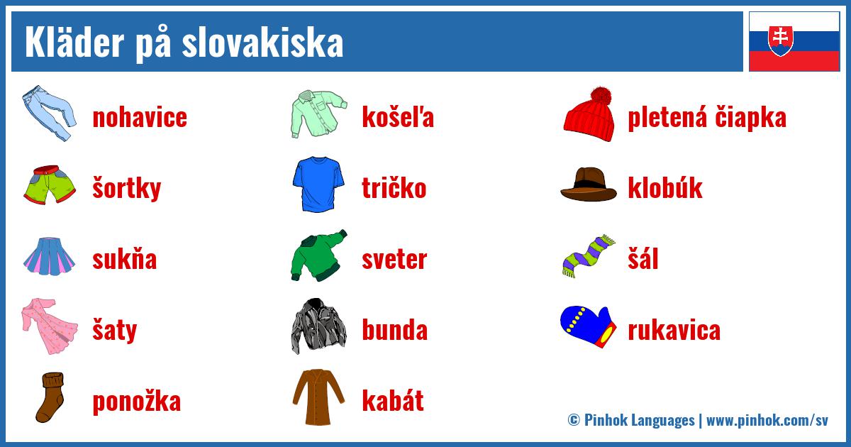 Kläder på slovakiska