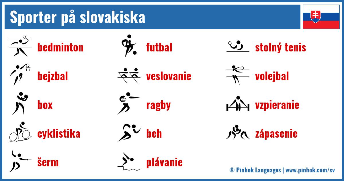 Sporter på slovakiska