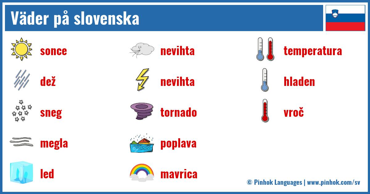 Väder på slovenska