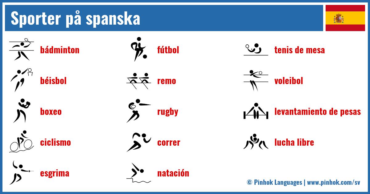 Sporter på spanska
