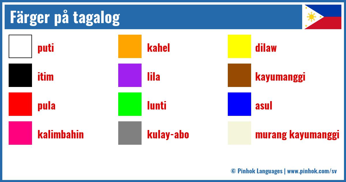 Färger på tagalog