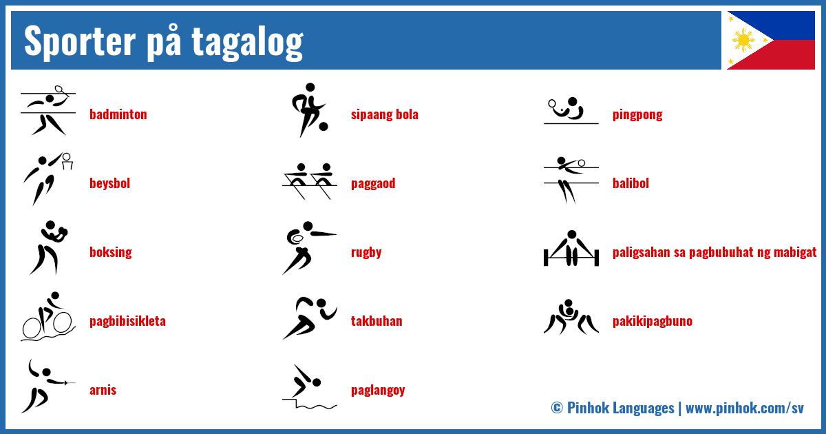 Sporter på tagalog