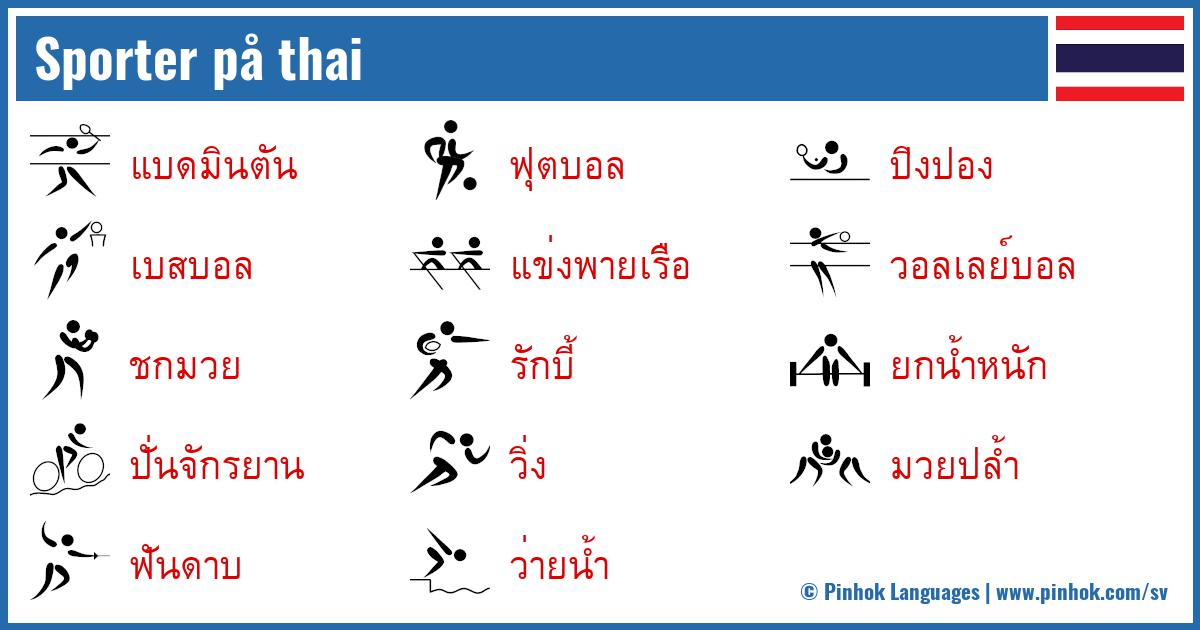 Sporter på thai