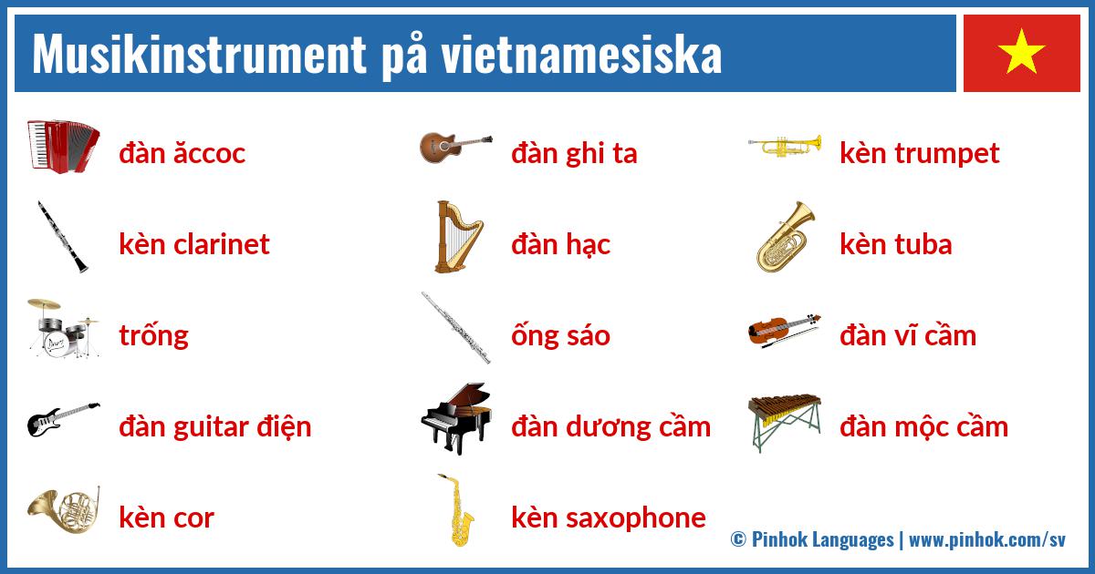 Musikinstrument på vietnamesiska